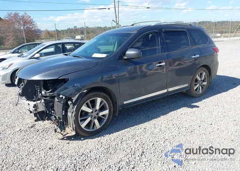 2014 Nissan Pathfinder Platinum from USA, damaged, VIN 5N1AR2MN7EC613309